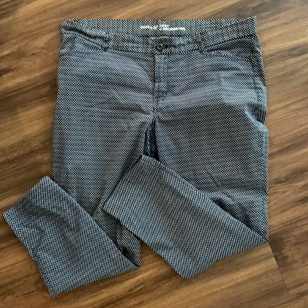 Blue and white Gap Slim City Khakis